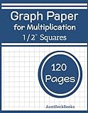 Graph paper for Multiplication: Graph paper for kids large 1/2 inch squares