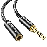 Syncwire Headphone Extension Cable - 6FT [Hi-Fi Sound][Gold Plated Jack][TRS] Nylon-Braided 3.5mm Male to Female Audio Cable Extension Cord Compatible with iPhone iPad Smartphone Tablets Media Players