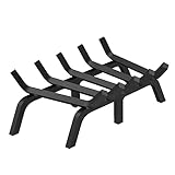 VEVOR Fireplace Grate, 21 inch Heavy Duty Fireplace Pit Grill Grate with 6 Support Legs, 3/4'' Solid Powder-Coated Steel Bars, Fire Logs Firewood Burning Rack Holder for Indoor and Outdoor Fireplace
