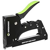 Surebonder 5725 Heavy Duty Cable Tacker Staple Gun for Low Voltage Cable and Wire - CAT5, CAT6, Christmas Lights, Doorbell Wire, TV Wire, Computer Cable, Coax