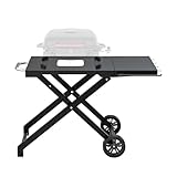 Outspark Collapsible Grill Cart for Megamaster 820-0065C 1 Burner Portable Gas Grill,Folding Grill Stand with Side Table for Outdoor Megamaster Griddle
