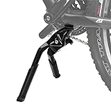 BV E-Bike Heavy Duty Kickstand, Center Mount Bicycle Stand - Length Adjustable, Foldable Double Leg for 24'-28' Bikes