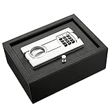 Paragon Safes SAFES 7730 Digital Security Drawer Safe with 2 Keys – Solid Steel Lockbox for Drawer, Closet, or Vehicle (Dark Gray)