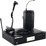 Shure BLX14R/B98 UHF Wireless System - Perfect for Guitar and Bass with 1/4 Jack - 14-Hour Battery Life, 300 ft Range | Includes Clip-on Instrument Mic & Single Channel Rack Mount Receiver | H10 Band