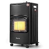 Panven Outdoor Propane Patio Heater, 18,000 BTU Portable LP Gas Infrared Heater for Garage, Camping, Outside, Suitable for 20lb 30lb Propane Tank
