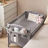 BEKA Baby 4 in 1 Bedside Sleeper, Baby Crib 4 Functions, Crib Sleeper, Playard, Changing Table, Bassinet for Newborn Baby