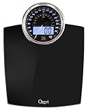 Ozeri Rev 400 lbs (180 kg) Bathroom Scale with Electro-Mechanical Weight Dial and 50 gram Sensor Technology (0.1 lbs / 0.05 kg), Black