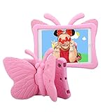 iPad Mini Case for Kids, Light Weight Cute Butterfly Design Shockproof Drop-Proof Soft EVA Foam Protective Tablet Case Cover for Apple iPad Mini 1/2/3/4 - Pink