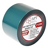 APT,2 Mil Polyester Tape with Silicone Adhesive, PET Tape, high Temperature Tape, 3.5 mil Thickness, Powder Coating, E-Coating (1, 2' x 72Yds)