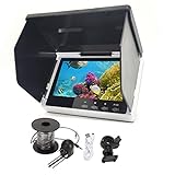 5' Underwater Fishing Camera,Portable LCD Monitor HD Fish Finder, IP67 Waterproof Camera 800 * 480 with Sun Visor,2000cd Brightness Waterproof Camera with 30m/98.4ft Cable Fit Ideal Gift