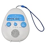 Waterproof Shower Radio, Splash Proof AM FM Radio with Rotating Knob for Bathroom Outdoor Use, Built in Speaker, Effectively Withstand Steam and Moisture