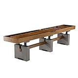 Barrington Billiards 12' Urban Clyborne Shuffleboard Table With Scratch-Resistant Playfield and 8 Puck Set