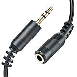 12-Feet Headphone Extension Cable, Ancable 3.5mm Aux Male Plug to Female Jack Stereo Audio Earphone Extension Adapter Cord for Speaker Smartphone Tablets & More