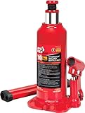 BIG RED T91003B Torin Hydraulic Welded Bottle Jack, 10 Ton (20,000 lb) Capacity, Red