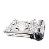Suntouch Stainless Steel High Powered Portable Gas Stove with Case (ST-10000 White)