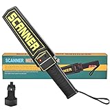RANSENERS Handheld Metal Detector Wand,Security Wand,Safety Bars, Portable Adjustable Sound & Vibration Alerts, Detects Weapons Knivers Screw (High Sensitivity, Black)