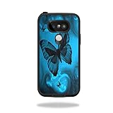 MightySkins Skin Compatible with LifeProof LG G5 Case fre Case wrap Cover Sticker Skins Dark Butterfly