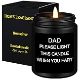 Homsolver Dad Gifts from Daughter Son,Dad Birthday Gift,Fathers Day Birthday Gifts for Dad Step Dad Father in Law Him Bonus Dad Daddy,Sandalwood Scented Candle Gifts for Men