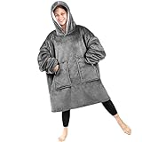 Sherpa Wearable Blanket Hoodie,Oversized Blanket Hooded, Cozy Soft Plush Hooded Blanket for Adult, Warm Christmas Birthday Gifts for Women Mom Her