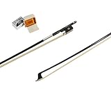 MI&VI CB-720 Classic Carbon Fiber Cello Bow (Size 3/4) with Rosin and Bow Soft Bag Included | Ebony Frog | Well Balanced | Mongolian Horse Hair - MIVI Music