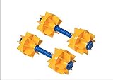 Kiefer Water Workout Dumbbells with 6-Inch Diameter Floats, Medium Resistance (1-Pair), Yellow (Model: 650610-Ylw)