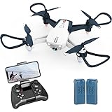 4DRC FPV Drone with 1080P Camera for Adults Beginners Kids, RC Quadcopter with Auto Hover,One Key Start, App Control,Headless Mode, 3D Flip,Trajectory Flight and 2 Modular Batteries