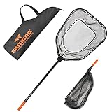 KastKing Brutus Fishing Net, Fish Landing Net, Lightweight & Portable Fishing Net with Soft EVA Foam Handle, Holds up to 44lbs/20KG, Fish-Friendly Mesh for a Safe Release, PVC L