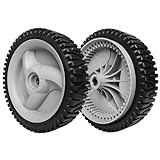 ranwin 583719501 Front Drive Wheels Fit for Craftsman Mower - Front Tires Wheels Fit for Craftsman & HU Self Propelled Lawn Mower Tractor, Replace 532402657 194231X460, 2 Pack