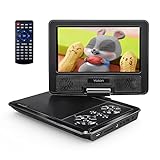 YOTON 9.5' Portable DVD Player for Kids and Car, 7.5' Swivel HD Screen with 4-6 Hours Built-in Battery, Support Sync Screen to TV, Support SD Card/USB/Multiple Disc Formats