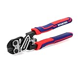 WORKPRO 8' Mini Bolt Cutter, Three-color Bi-Material Ergonomic Handle with Security Lock & More Efficient Leverage, Chrome Molybdenum Steel Blade