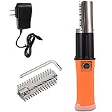 Electric Fish Scaler, HSLCY Powerful Cordless Fish Scale Scraper with Extra Stainless Steel Roller Blade for Scraping Fish Scale Remover Cleaner Skinner Kit Designed with 12V Rechargeable Battery