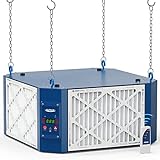 AlorAir 360 Degree Intake Air Filtration System Woodworking - (1350 CFM) with Strong Vortex Fan, Hanging Mode for Garage Works Shop, Shop Dust Collectors, Purecare 1350