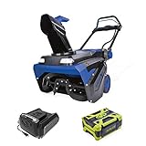 Snow Joe ION100V-21SB 21-Inch 100-Volt Max 5Ah Brushless Lithium-iON Cordless Snow Blower, Kit (w/5.0-Ah Battery + Quick Charger)