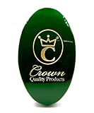 Crown Quality Products “The Original” Curved Wave Brush - Emerald Green Body, Soft, 100% Boar Bristle Hairbrush
