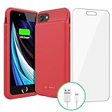 BOPPS Battery Case for iPhone 8/7/6s/6/SE(2022/2020), Powerful 6000mAh Ultra Slim iPhone Charging Case 360°Protection Rechargeable Extended Battery Charger Case for iPhone 8/7/6s/6/SE(3rd and 2nd gen)