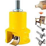 VEVOR Tenon Cutter, 1.5' / 38 mm Diameter, with Dual Curved Blades & Button Screws Home Master Kit, Premium Aluminum & Steel Log Furniture Cutter, Commercial Woodworking Tool for Home Beginner DIY