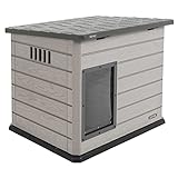 Lifetime Deluxe Dog House, Weather Protected with Adjustable Vents, Ideal Shelter for Medium to Large Dogs