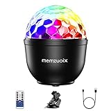 memzuoix Disco Ball Light for Party RGB+W Mini DJ Strobe Light with 16 Colors,Remote Control Party Lights USB Disco Stage Light for Home Dance Birthday Easter Karaoke Wedding Christmas Decorate Lamp