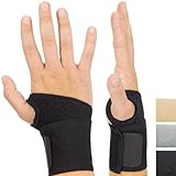 Vive Wrist Wrap Braces (2 Pack) - Tendonitis Support for Carpal Tunnel Arthritis - Sprained Pain Protection Sleeve - Weightlifting & Calisthenics Compression Stabilizer for Women, Men - Adjustable