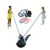 YOOSMATIC Water Balloon Launcher TShirt Launcher Snowball Launcher 500 Yard 2-3 Person Water Slingshot with 50 Colorful Balloons Pumpkin Tomato Football Potato Giant Slingshots (1.5 meters)