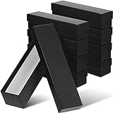 Teling 8 Pcs Coin Storage Box 2x2inch Cardboard Coin Box Coin Collection Supplies Coin Holders for Collectors Coin Collection (Black)