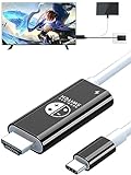 Dnkeaur USB C to HDMI Adapter Cable Compatible with Nintendo Switch, Type-C to HDMI Conversion Cable Replaces The Switch Docking Station for TV Projection Screen, Nintendo Switch OLED Dock