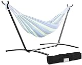 Hammock Stand Portable Heavy Duty Hammock Stand Portable Steel Stand Only for Outdoor Patio or Indoor with Carrying Case (No Hammock)