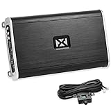 NVX VAD11005 5-Channel Class D Amplifier 2200W Max, 1100W RMS High Power, 2/4-ohm Stable, High/Low Pass X-Over, Bass Boost, Remote Subwoofer Bass Knob, for Car/Truck/Marine/UTV/Motorcycle