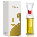 FLAIROSOL OLIVIA. The Original Advanced Oil Sprayer for Cooking, Salads, BBQs and More, Continuous Spray with Portion Control, Trusted by Chefs. Patented Technology. (Glass Bottle) (Gold Print)
