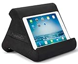 Flippy Tablet 4.0 Pillow Stand Holder for Lap, Desk & Bed - Convenient Storage for Your Items - Carry Strap Handle - Compatible with iPad, Kindle, Fire, Samsung Galaxy - Smokey