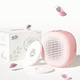 Spring Poetry Portable Mini Aromatherapy Diffuser for Essential Oils,Multifunction,Suitable for Travel,Office,Wardrobe and Car,Waterless Cordless Non-Heating Diffuser,Quiet,Safe,Best Gifts (Pink)