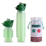 Portable Urinal Toilet, Shrinkable Potty for Toddler Pee Training, Emergency Urinal for Boys Kids Adults Car Travel and Camping Outdoor (Green)