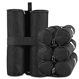 4-Pack Canopy Weights Sand Bags for Canopy Tent, Ohuhu Heavy Duty Weight Bags Sandbag for Pop Up Canopy Tents, Gazebo Weights for Instant Outdoor Sun Shelter Canopy Legs (Bag Only, Sand Not Included)
