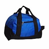 iEquip 12' 14' 18' 21' Duffle Bag, Gym Bag, Heavy Duty Travel Bag Sports Bag, Camping Bag Two Tone (Small (12' x 8' x 8'), Royal)